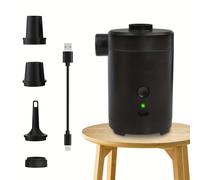 TEMU 1 pieza, bomba de aire eléctrica inalámbrica portátil para acampar, colchón inflable, sofá, ropa y bolsa de compresión para edredón, anillo de natación, flotador de piscina, etc.
