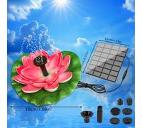 TEMU 1 pieza, Bomba de Fuente Solar de 1.5W, para Fuente con Diseño de con 6 Boquillas Reemplazables sin Baterías, Adecuada para Estanques de Jardín al , Terrazas y Decoraciones de Baños de Aves