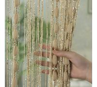 TEMU 1 pieza Cortina de Moda para Puerta con Línea de Cuentas