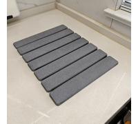 TEMU 1 pieza de 11.8in×15.75in Alfombrilla Plegable de Diatomita Blanca/ / , Protector de Encimera para Secado de Utensilios de Cocina, Resistente al y Antideslizante, Ideal para Escurrir Platos