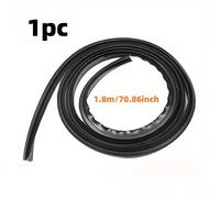 TEMU 1 pieza de 70,86" de guía de parabrisas de goma para capó de motor de Motors - Spoiler de reducción de ruido, deflector a prueba de viento y agua con parabrisas delantero y protección de trasero