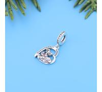 TEMU 1 pieza de 925 Plata Pulsera o Collar con Dijes de Schnauzer, Cuentas para Hacer Joyería DIY, Regalo de o Fiestas