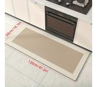 TEMU 1 pieza de alfombra para cocina de marca Meize de cuero sintético, y cómoda, puede limpiarse, antideslizante, con de en el pie, adecuada para , pasillo, dormitorio y lavandería, se puede cortar