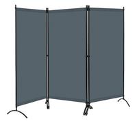 TEMU 1 Pieza de Biombo Tres Paneles, Separador para Interior/Exterior con Protección Solar - Fácil Montaje y Desmontaje Ideal para Jardines, y Terrazas, 255×182 cm