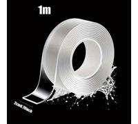 TEMU 1 pieza de cinta nano transparente impermeable de cara que es autoadhesiva y sin rastros, adecuada para la decoración del hogar, incluidos el baño y de diamantes.