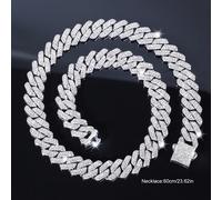 TEMU 1 pieza de collar de cadena de hip hop de Miami , cadenas de para , joyería de moda bling, accesorios de punk rock, regalo de joyería unisex para hombres y mujeres.