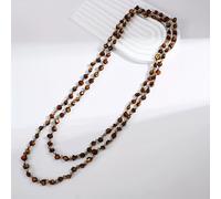 TEMU 1 pieza de collar estilo vacaciones largas, , diseño tejido a con conchas y piedras, joyería de moda unisex para vacaciones, colores y tamaños de cuentas dispuestos al