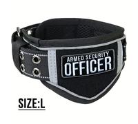 TEMU 1 pieza de collar táctico de nailon para perros - Ajustable y resistente, adecuado para medianas a grandes, con hebilla y asa de metal para entrenamiento y