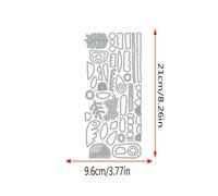 TEMU 1 pieza de cortadora de metal con diferentes formas - Papel de álbum de recortes DIY, plantilla de estampado para hacer tarjetas y adornos, recortes para álbumes de recortes