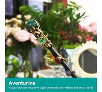 TEMU 1 Pieza de Cristal Natural Cetro Accesorios de Sol Varita Mágica Accesorios de Brujería Decoración DIY para el Hogar, Ideal para Uso Diario Regalo de Navidad