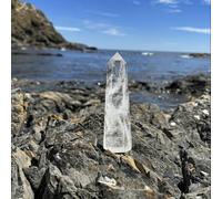 TEMU 1 pieza de de Cuarzo Natural Transparente - Prisma Hexagonal para Decoración del Hogar, y Estilo, Piedra de Adorno