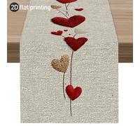 TEMU 1 pieza de de Mesa Impreso en 2D, en de , de Mesa de /Verano, Último de Mesa para de San Valentín, de Mesa para de , Estilo Decorativo y Romántico, de Mesa de Poliéster Impreso, Diseño Original