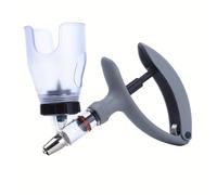 TEMU 1 pieza de Jeringa Semiautomática Ajustable de 2ml, 5ml, Equipo de Inyección para Animales, Gallinas, Ovejas, , etc