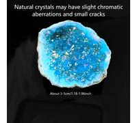 TEMU 1 pieza de joyería de blanca halo de media luna irregular y de piedra natural original Sky-sky, para hacer joyas DIY, decoración del hogar, montaje de fiestas, ideas de regalos .