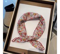 TEMU 1 pieza de pañuelo con estampado floral pastoral estilo bosque en una estética de . El material es y liso, tan como acariciar . Adecuado para y adoran la estética natural.
