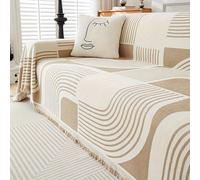 TEMU 1 pieza de para Sofá Estilo Bohemio, Antirrayas para Mascotas, Protección Antideslizante para Muebles en Todas para Dormitorio y Decoración del Hogar