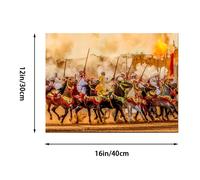 TEMU 1 pieza, de pared de lona tradicional marroquí sin , póster vívido para decoración del hogar y , regalo ideal para vacaciones, 12x16 pulgadas, ecuestre