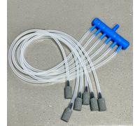 TEMU 1 pieza de piedra aire para acuario - difusor de oxígeno con boquilla 6/4 y bomba silenciosa + manguera duradera | de ventilación para peces y plantas hidropónicas (ideal para regalos) | en China