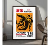 TEMU 1 pieza de póster sin con impresión abstracto de moda japonesa | de pared en de estilo moderno, regalo para dormitorio, , baño, pasillo, 19.7*27.6 pulgadas