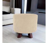 TEMU 1 pieza de Redonda Elástica para Puf Desmontable - Cubierta para Reposapiés para , Dormitorio y Oficina - el Almacenamiento del Puf contra Rasgaduras también para perros y gatos