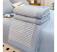 TEMU 1 pieza de ropa de cama y agradable con de cuadros en estilo universitario, lavable a máquina y para todas , para y otoño (no fundas de almohada ni sábanas)