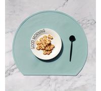 TEMU 1 Pieza de Salvamanteles de Silicona, Antideslizante, Fácil de Limpiar y Duradero para Cocina y Comedor, Diseño en Colores (Rosa, Azul, , Naranja) | Decoración para Mesa | Tapete Resistente al