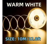 TEMU 1 pieza de Tira de Luces LED DC24V de 10m, Corte y Flexibles para Decoración Interior - Ideal para Bares, Restaurantes, Fiestas , Opciones / Natural/ Frío