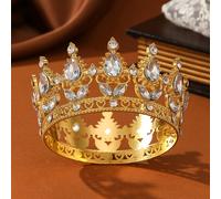 TEMU 1 pieza de tocado multicolor, diseñado para , reales, reinas de belleza, damas, de boda, decoración de pasteles, bares, fiestas y otras decoraciones de cabello con corona para Halloween