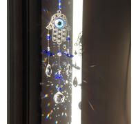 TEMU 1 pieza del , un colgante de cristal con forma de sol, ojo mágico y , ideal para decorar ventanas del hogar y colgar en el jardín