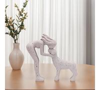 TEMU 1 Pieza en Resina " entre Niña y Perro", Estatua de una Chica con su Mascota, su , Hermoso Regalo para Decoración del Hogar, Adorno Interior o Exterior que la , Recordatorio de un