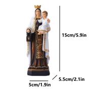TEMU 1 pieza Estatua de del , , Virgen Católica, decoración del hogar para Halloween, Acción de Gracias, decoraciones de Navidad, figuras coleccionables