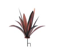 TEMU 1 Pieza Estatua de Planta de Hierro Fundido de Resistencia - Escultura de Jardín de Metal Adecuada para Exteriores/Decoración, de Pie para Césped, Decoración de Jardín (No Requiere )