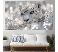 TEMU 1 pieza, Exquisito de Leopardo de las Nieves, Banderín para , Tapiz de , al , Accesorio Fotográfico, Decoración Multiusos para Celebraciones Familiares y , 2D , No Multicapa ni Real