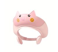 TEMU 1 pieza Gorro de ducha infantil de cerdito adorable, gorro de agua protector para orejas, ajustable, y