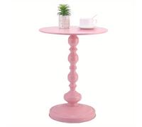 TEMU 1 pieza Mesa Lateral para Sofá Estilo Crema Pequeña de Salón Creativa Mesa de Café y Sencilla de Hierro Redonda para Ancho 40cm / 15.7in