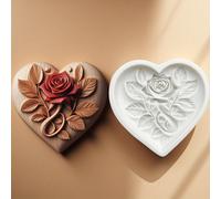 TEMU 1 pieza, Molde de silicona con hermoso de rosas en relieve, Molde para pastel con , Molde para gomitas DIY, Nuevos accesorios de decoración para hornear pasteles, Molde para chocolates y dulces