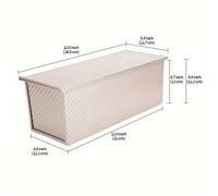 TEMU 1 pieza, Molde para Hogaza de Acero Aluminizado Antiadherente de Grado Comercial de 2.2 lb/2.6 lb con , Molde para Hornear, Duradero y Fácil de Limpiar / Uso Doméstico