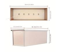 TEMU 1 pieza, Molde para Hogaza de Acero Aluminizado Antiadherente de Grado Comercial de 2.2 lb/2.6 lb con , Molde para Hornear, Duradero y Fácil de Limpiar / Uso Doméstico