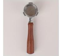 TEMU 1 Pieza Portafiltro Sin de 51mm Compatible con Máquina de Espresso DeLonghi EC680 y EC685, Acero Inoxidable, Portafiltro con Cesta de Filtro y Mango de Madera