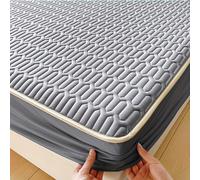 TEMU 1 pieza Sábana Ajustada de Color Sólido sin de Almohada y de Almohada Enfriamiento Rápido en Verano Sábana Ajustada de Látex - Plegable y Lavable a Máquina Diseño para Dormitorio