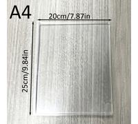 TEMU 1 pieza, Tablero de Impresión en Gel Transparente Reutilizable A4/A5 - Tablero de Goma y Flexible para Proyectos y Bricolaje