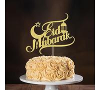 TEMU 1 pieza Topper para pastel de Eid, Topper para pastel de , de Primera Eucaristía, Hajj Mubarak, Ramadán Mubarak, Umrah Mubarak, Suministros de decoración para de Ramadán
