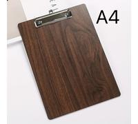 TEMU 1 pizarra de madera A4 de calidad con gancho de acero inoxidable, carpeta multifuncional, ideal para notas, fotos y documentos - Adecuada para oficina - - - - - Regalo