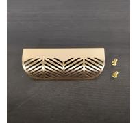 TEMU 1 pomo de manija invisible para gabinete con forma de hoja nórdica minimalista - ¡Mejora la decoración de tu hogar con elegantes pomos de gabinete huecos tallados con forma de hoja!