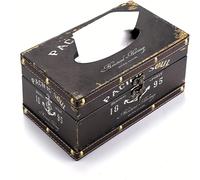 TEMU 1 portarrollos de papel mapa del mundo, rectangular, para , cocina, baño, escritorio, mesa de oficina en casa, coche, de papel decorativa de madera