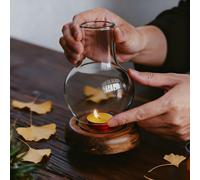 TEMU 1 Portavelas de Vidrio Vintage | Diseño Elegante a Prueba de Viento, Soporte para Velas Tealight, para Decoración de Mesa de Navidad y Acción de Gracias, para el Hogar de Estilo Vintage