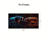 TEMU 1 Póster Sin de Financiero - Decoración para Oficina y Hogar, Motivacional de Mercado , Decoración para Sala de Bolsa, Sin