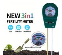 TEMU 1 probador de suelo tres en uno | Medidor de humedad, fertilidad y pH , no requiere batería, detección rápida, adecuado para jardinería interior y exterior, ideal para principiantes