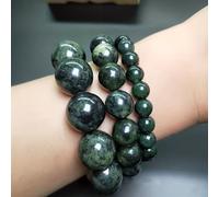 TEMU 1 pulsera de grafito de natural para hombres y mujeres, pulsera verde de piedra natural para hombres