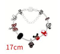 TEMU 1 pulsera de y Minnie Mouse de Disney - Joyería de aleación de con licencia oficial con orejas de y de Minnie, regalo de para hombres y mujeres